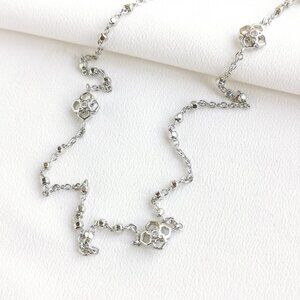 Kendra Scott Rue Silver Long Strand Necklace | NEW